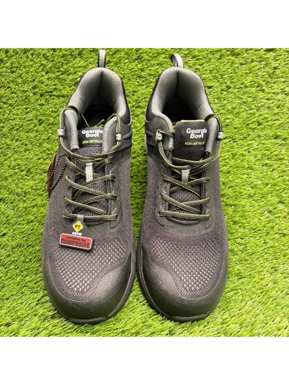 Georgia Boot DuraBlend Sport Mens Size 11.5 Black Composite Nano Toe Work Shoes